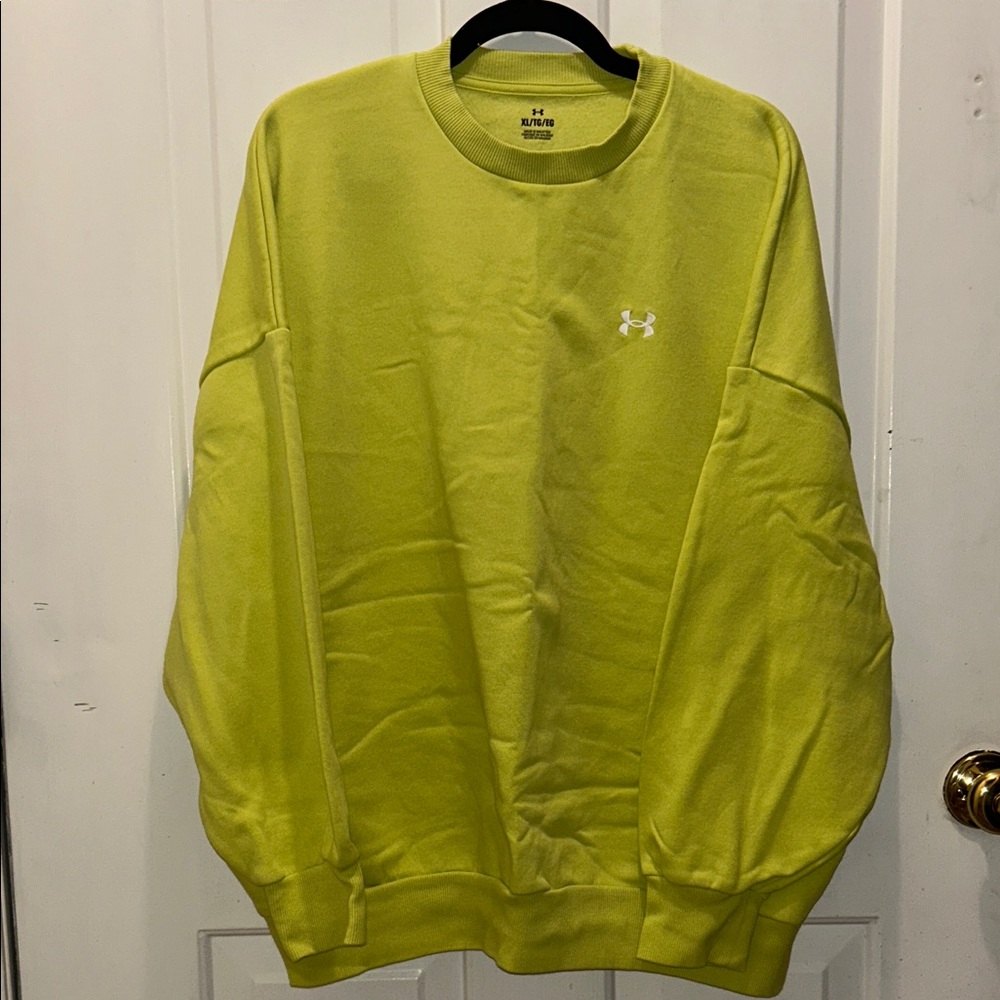 Under Armour Men's Bright Green/Yellow Crewneck Sweater
